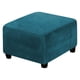 thumbnail image 1 of Cubierta de sofá de terciopelo, cubierta extensible del taburete, cubierta desmontable del sofá del taburete, cubierta protectora de los muebles del taburete de almacenamiento plegable (azul, 1 of 3