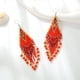 thumbnail image 3 of Pendientes de borlas de cuentas estilo bohemio: pendientes colgantes de borlas de cuentas hechos a mano, 3 of 5