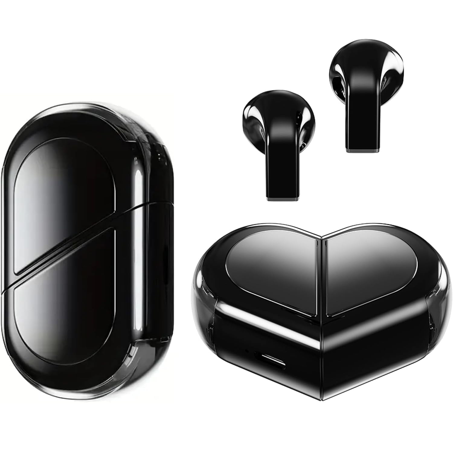 Aaronmei Auriculares Bluetooth 5.3 Negro