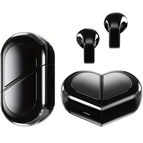 Aaronmei Auriculares Bluetooth 5.3 Negro