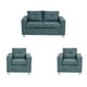 thumbnail image 1 of Living George 211 Cuero Auris Azul Petroleo, 1 of 10