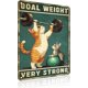 thumbnail image 1 of Letrero estaño metal gimnasio no dejas entrenar envejeces vintage arte pared hogar boxeo club 30x40cm, 1 of 6