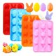 thumbnail image 1 of packx4 Moldes Chocolate Huevo Pascua Silicona Reposteria 12c, 1 of 10