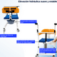 thumbnail image 4 of Silla Hidráulica Transferencia Paciente Baño Ducha Orinal Wc, 4 of 8