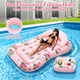thumbnail image 3 of Flotador inflable para piscina MoKo para adultos, salón de agua, color rosa flamenco, 3 of 8