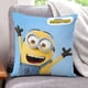 thumbnail image 1 of Minions Fundas de almohada de terciopelo con tema, regalos de funda de almohada, decoración para el hogar, cojín de lanzar, regalo de cumpleaños para fans y parejas. 45cm x 45cm., 1 of 6