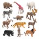 thumbnail image 5 of Juego De 12 Mini Figuras De Animales Salvajes Para Festivales, Suministros Para Fiestas, Estilo A, 5 of 5