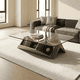 thumbnail image 1 of Juego Mesa De Centro Lateral Living De Vidrio Doble Gris, 1 of 3