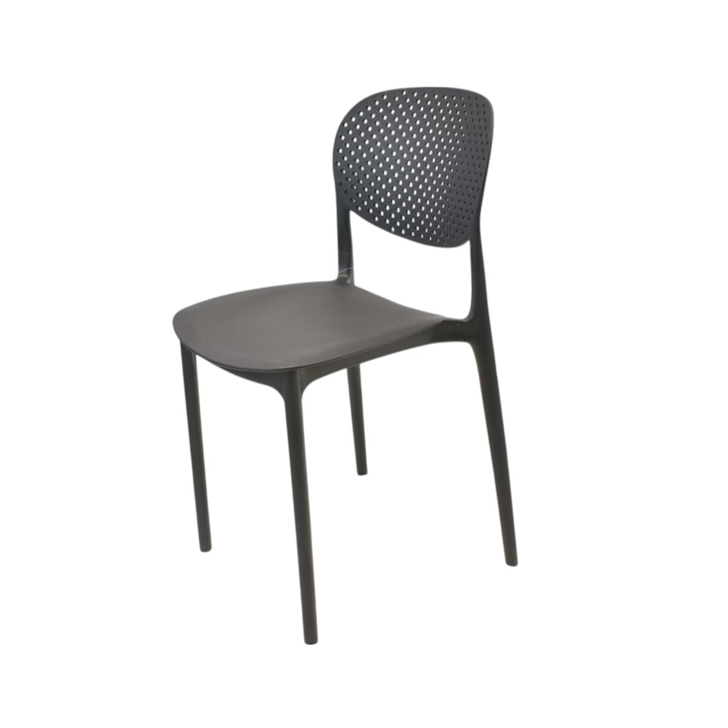 Silla Plástico Apilable Deco Hamburg Negra Escandinavia Negro Tamaño Único