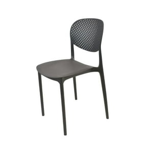 Silla Plástico Apilable Deco Hamburg Negra Escandinavia Negro Tamaño Único