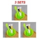 thumbnail image 1 of 1/3/5SETS Mask Bowl Health And Safety Easy To Clean 1 Set Green Makeup Tools Silicone Brush Not Easily Deformed Soft Material, 1 of 3