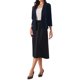 thumbnail image 2 of INSPIRE CHIC Chaqueta de Mujer con Mangas 3/4, Blazer con Cuello Chal, Frente Abierto, Ligera y Elástica, Azul Oscuro M, 2 of 5