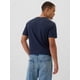 thumbnail image 2 of Camiseta GAP Everyday Soft Logo con cuello en V para hombre Tapestry Navy, 2 of 4