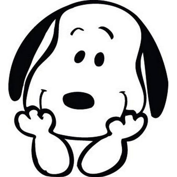 Sticker Snoopy Happy Face Caricatura Auto Camioneta