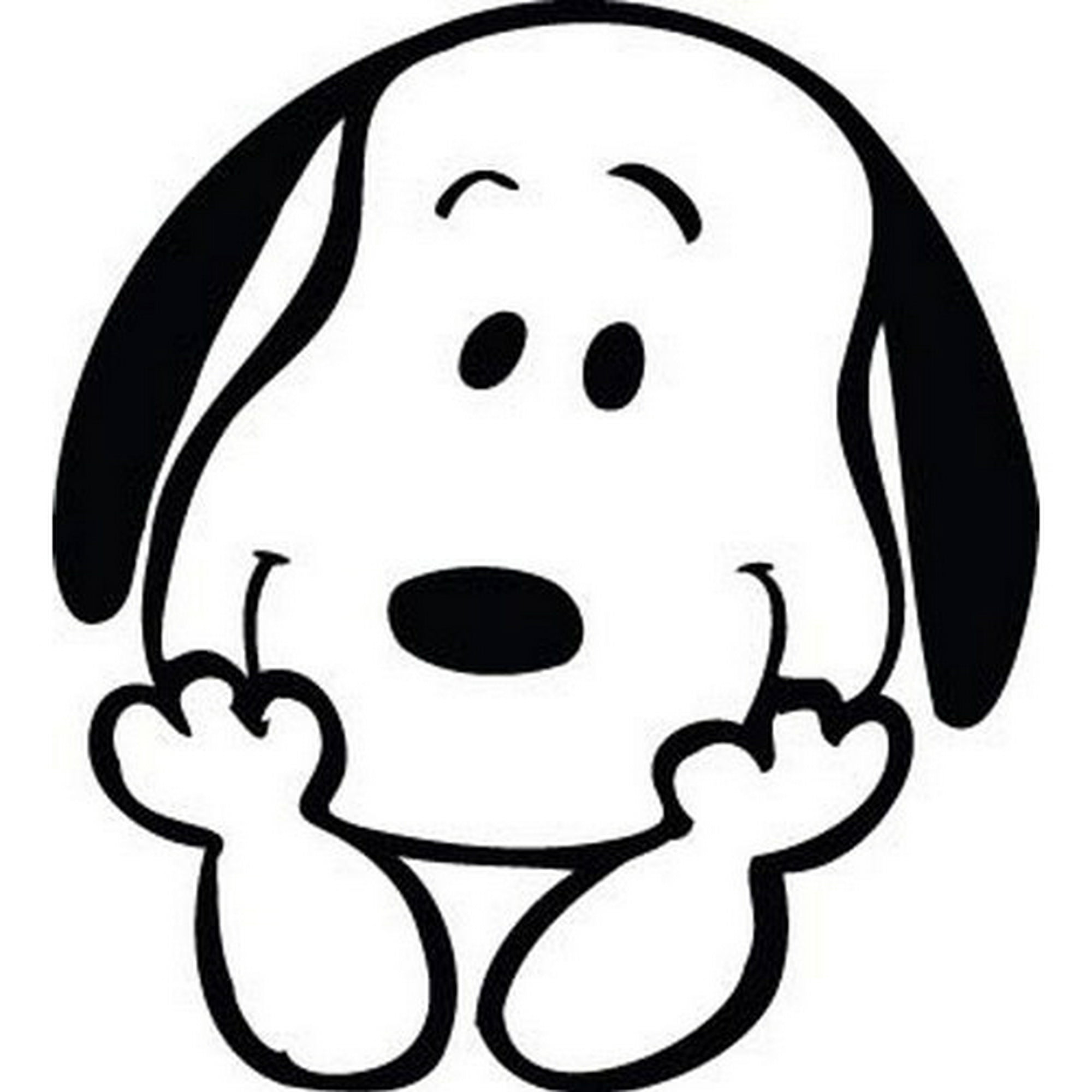 Rienda Libre - Sticker Snoopy Happy Face Caricatura Auto Camioneta