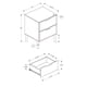 thumbnail image 3 of Mesa Auxiliar Monarch Specialties I 3689 Laminado Negro, 3 of 3