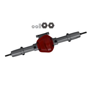Bothyi - Eje Trasero Cnc De Metal 1/10 Para Axial Scx10 D90 Rc Hobby Car Accesorios Diy