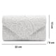 thumbnail image 5 of Elegante bolso de mano tipo sobre con encaje floral para mujer, ideal para graduación o boda., 5 of 8