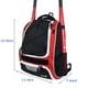 thumbnail image 2 of Mochila para bates de béisbol WOLT para softball y T-ball, color rojo, 2 of 7