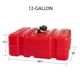 thumbnail image 2 of Tanque de combustible marino Scepter 08669 rectangular 45L para barcos, 2 of 9