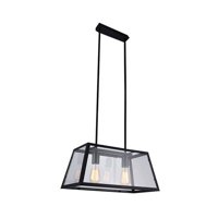 Bp - Lámpara Colgante Vanko 2 Luces Negro