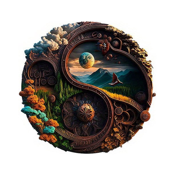 Cretaceous Wooden Puzzle, Exquisite Gift Packaging With Challenging High-difficulty Puzzles, The Best Gift For Adults And Children, Irregular Shape Particles, The Shape Does Not Repeat.