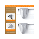 thumbnail image 3 of Porta Rollos de Cocina 4 en 1 Dispensador de Aluminio Papel y Especias, 3 of 5