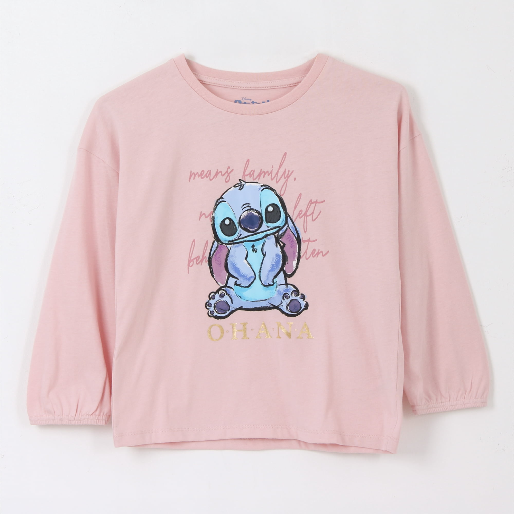 Polerón Cerrado Niña Ohana Lilo & Stitch Rosado Disney