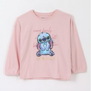 Polerón Cerrado Niña Ohana Lilo & Stitch Rosado Disney