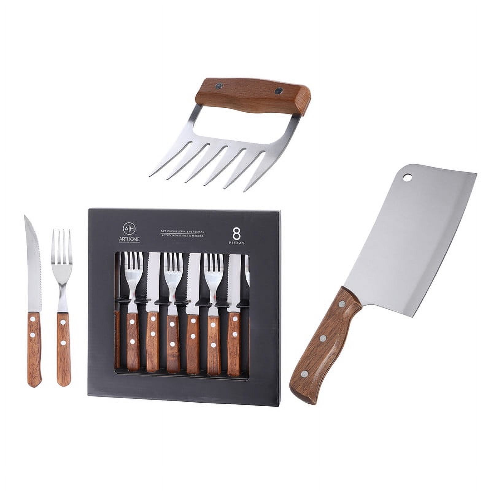 Set Parrilla 10 Piezas Acero Inoxidable Arthome Par62