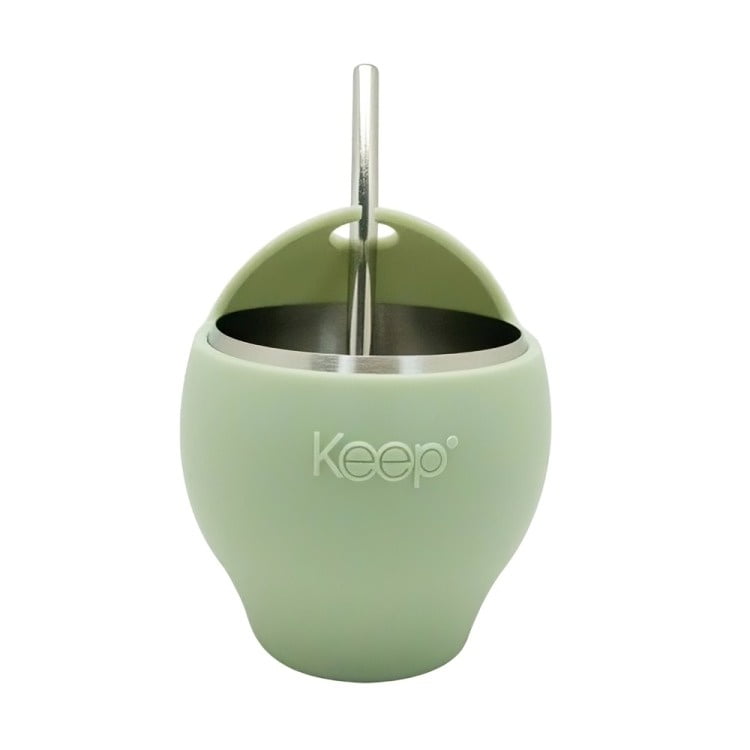 Mate Set Con Bombilla Keep 230ml Verde