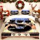 thumbnail image 1 of Black Cat Playing a Record Player Printed Duvet Cover Set Bedding Including Duvet Cover and Pillowcases Multi-Color Print Suitable, 1 of 1