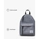 thumbnail image 4 of Mochila Herschel Classic Mod Mini Raven Crosshatch de 6,5 L, 4 of 6