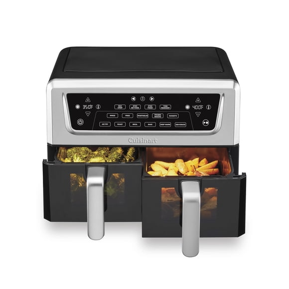 Freidora de aire Cuisinart ADZ-112 de doble canasta, 11 qt, 6 funciones