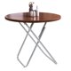 thumbnail image 1 of Mesa Comedor Plegable Redonda 70 CM Chocolate, 1 of 3