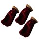 thumbnail image 3 of 3pieces pleuche piano sustain pedal cover protector de la manga del pie protector rojo, 3 of 5
