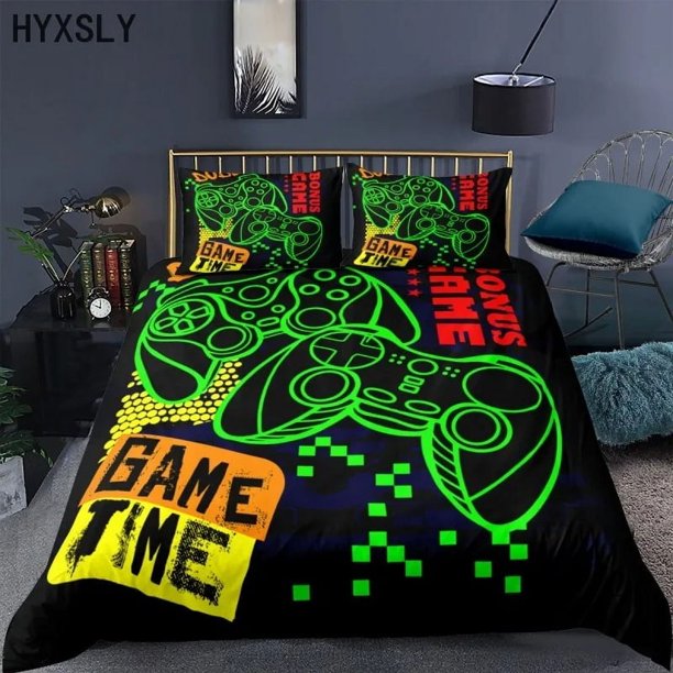Gamepad Comforter Cover Bedding Set Teens Kids Boys VideoDuvet Youth Modern Controller Printed Bedspread
