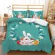 thumbnail image 1 of Easter Duvet Cover Set/ Colorful Easter Eggs Nest Bunnies Theme Bedding Set Kids Boys Girls Polyester Quilt Cover, 1 of 5