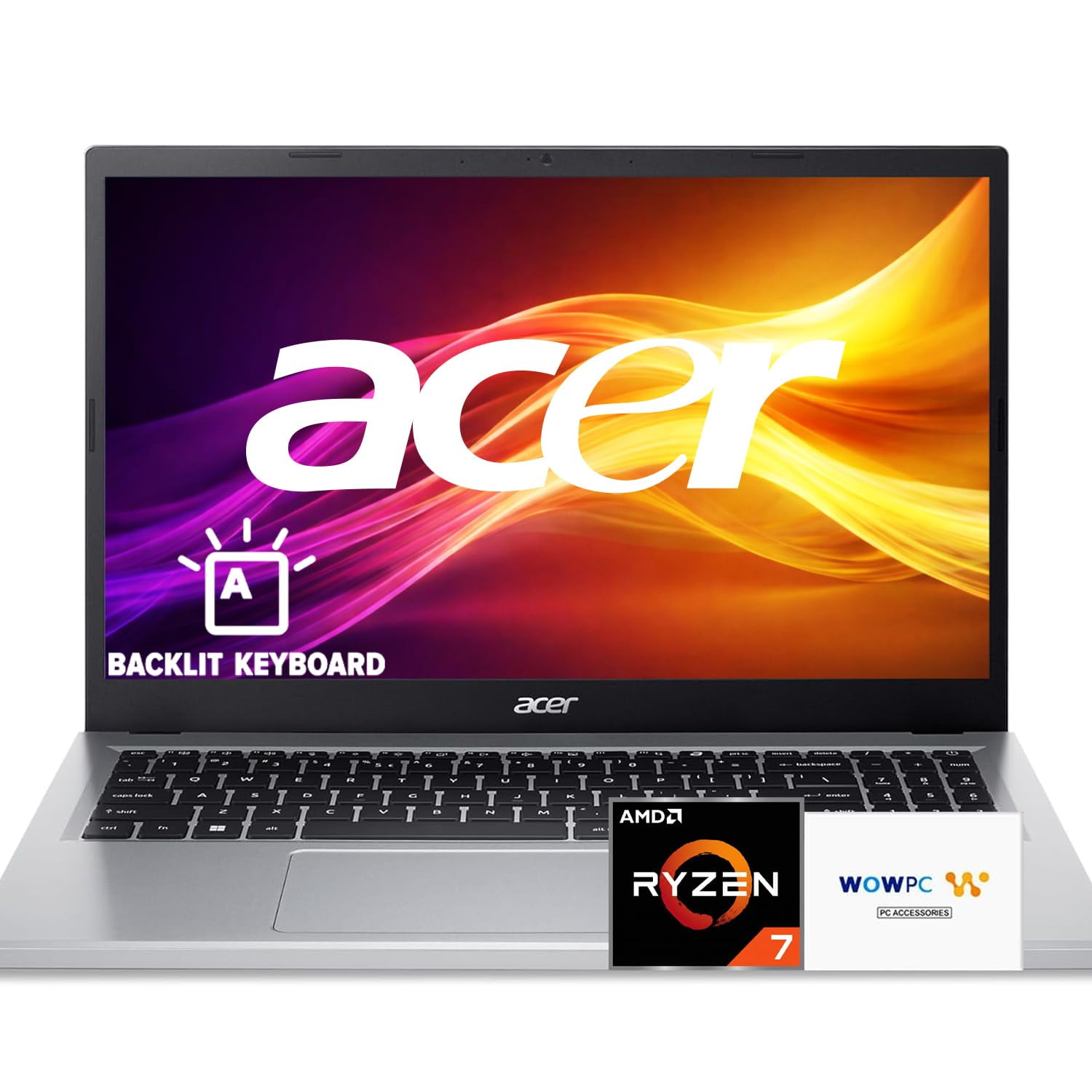 Ordenador Portátil Acer Aspire 3 15,6 Pulgadas Con Pantalla Fhd Amd Ryzen 7 7730u De 16 Gb Y 1 Tb
