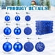 thumbnail image 4 of 100 bolas navideñas para árbol de Navidad, delicado juego de adornos navideños artesanales de plástico irrompible para Año Nuevo, fiestas de bodas y otras festividades., 4 of 5