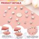thumbnail image 3 of Uxcell 200 Pcs Cuentas de Porcelana, Cuentas de Cerámica Impresas de 8mm Cuentas Redondas de Flores Cuentas Separadoras Hechas a Mano para Hacer Joyas Aretes Collar Manualidades DIY, Púrpura, 3 of 6