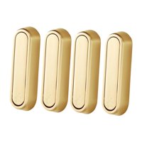 Bothyi - Ganchos De Pared Plegables Para Baño, 4 Piezas, Resistentes, Accesorio De Cocina, Giratorio 90°, Dorado