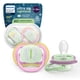 thumbnail image 1 of Chupete Ultra Air Nighttime 6-18m Niña, 2u, 1 of 3