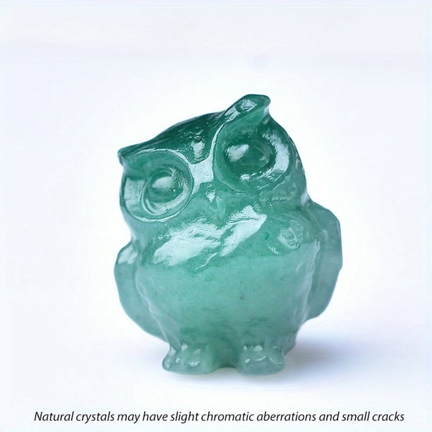 1pc Crystal Carved Owl - Healing Stone and Home Decor for a Calming and Relaxing Environment