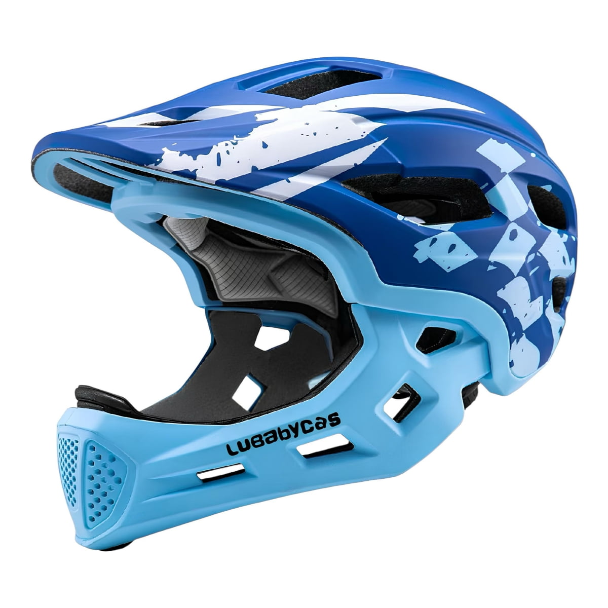 Casco Integral Infantil Niños 2 En 1 Ajustable Gt Lubabycas