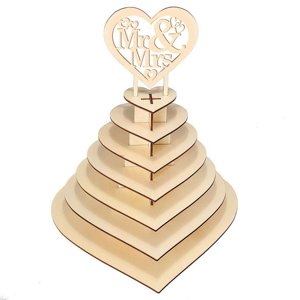 Bothyi - Corazón Mr & Mrs Chocolate Display Stand Holder Para Navidad Boda Cumpleaños