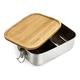 thumbnail image 2 of Tupper de acero inoxidable tapa madera 800 ml, 2 of 3