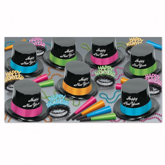 Kit de fiesta Beistle Neon Legacy surtido para 50 personas
