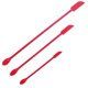thumbnail image 3 of 3x Mini Juego De Espátula De Silicona Raspador De Alimentos Cuchara Peque?a Duradera Para Cosméticos Rojo, 3 of 3