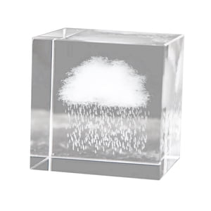 Bothyi - 3D Crystal Cube Crafts Weather Sign Cube Para El Día De San Valentín Decoración Lluvia